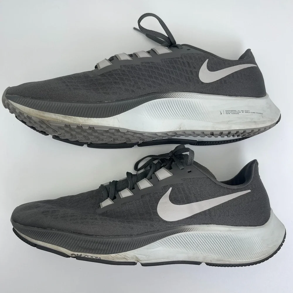 Nike Air Zoom Pegasus‎ 37 BQ9646-009 Sneakers Mens US 14 Iron Grey Running Shoes